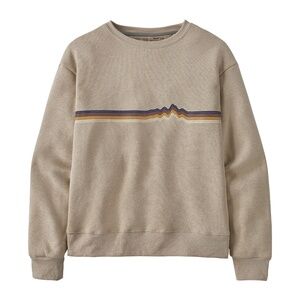 Women's Ridge Rise Stripe Uprisal Crew Sweatshirt Oar Tan - M